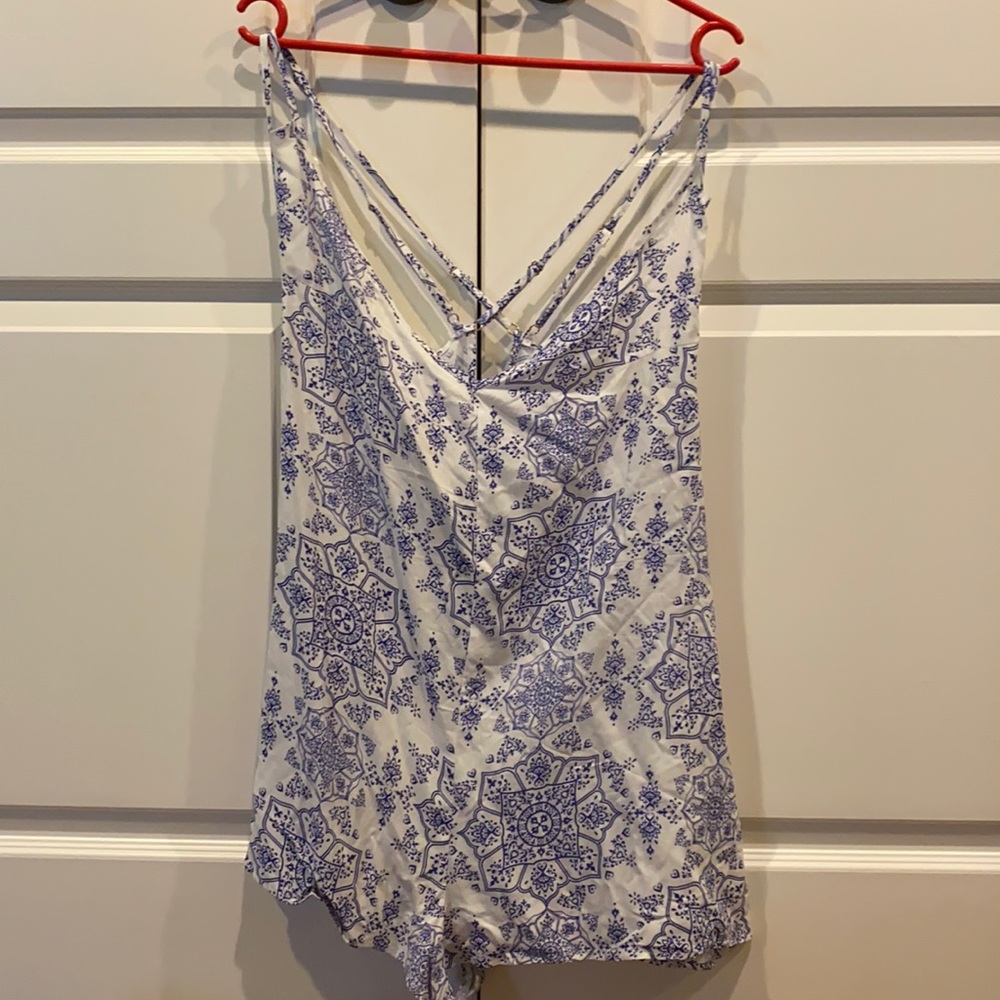 Printed romper